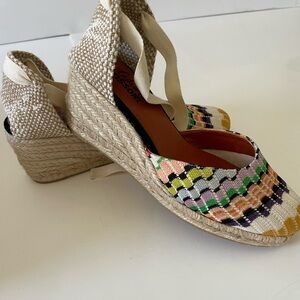 Missoni Multicolor Espadrille Wedge Sandals